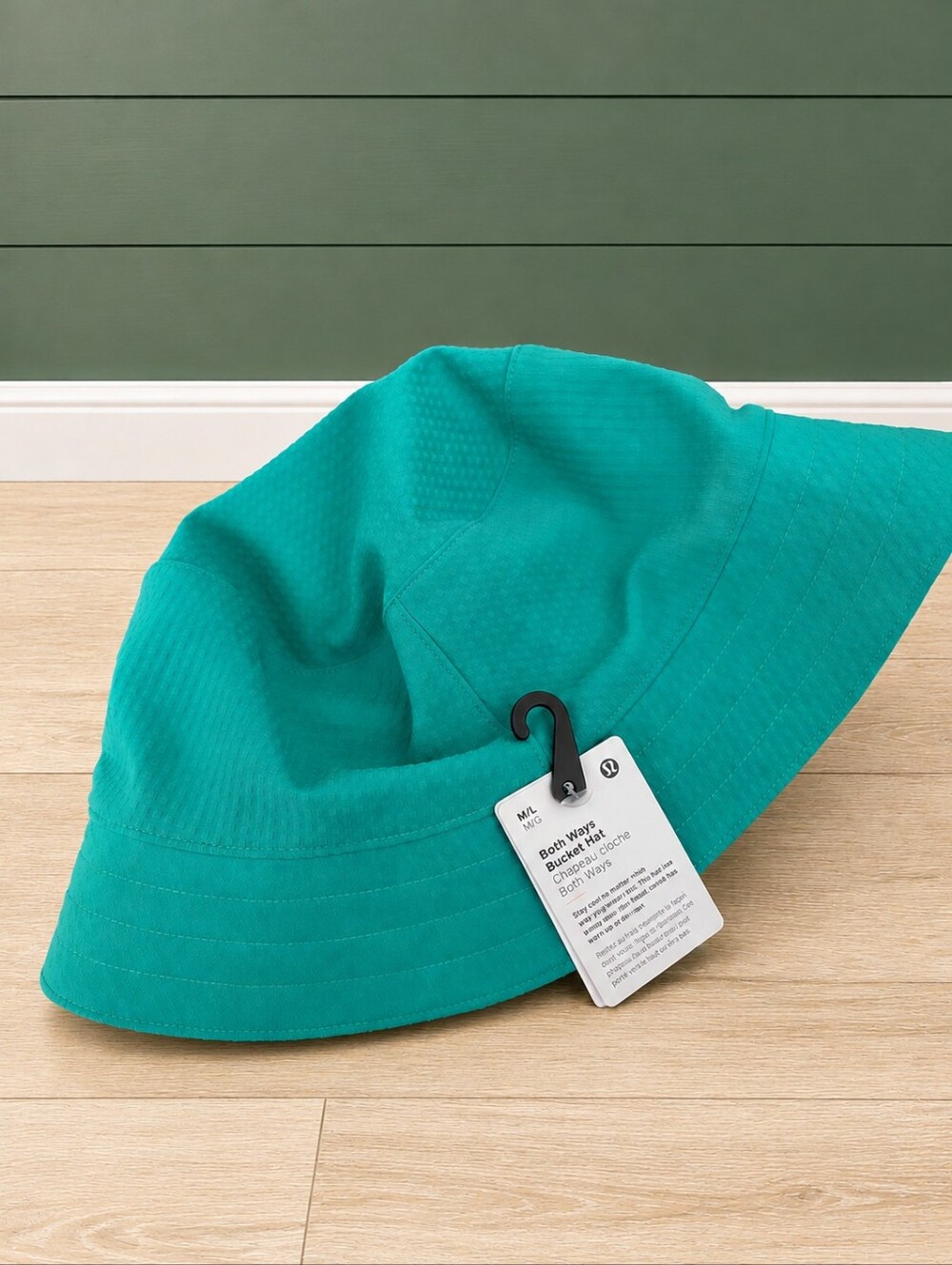 Lululemon Both Ways Reversible Bucket Hat Maldives Green White Size M/L